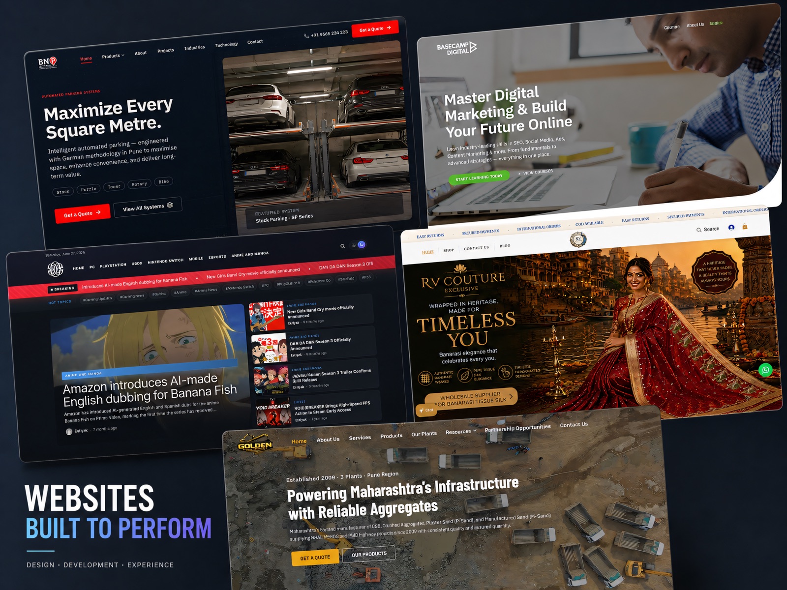 5+ Websites hero