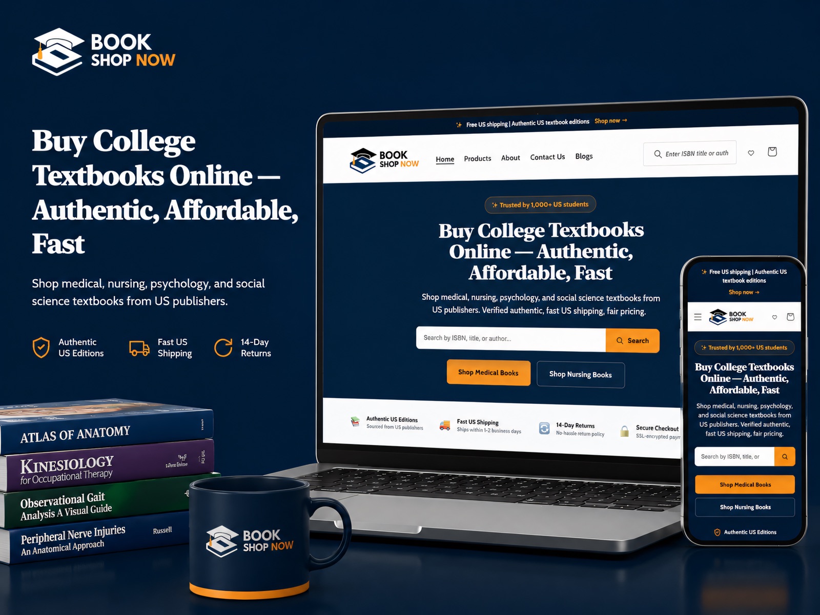 Online Bookstore hero