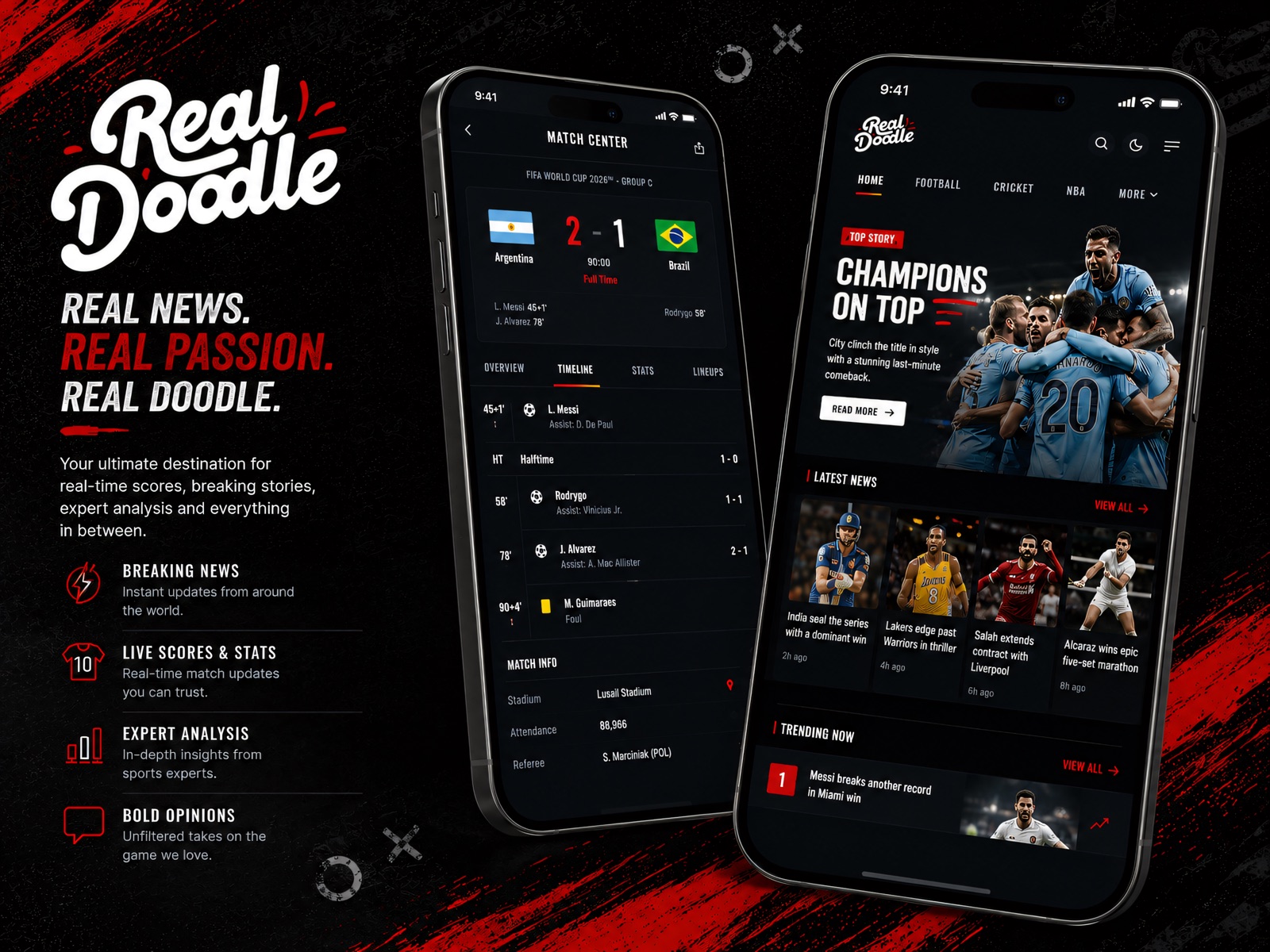 Sports News Website — visual 2